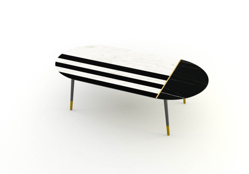 Mosaic marble coffee table, Veritate