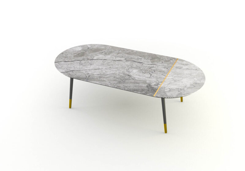 Mosaic marble coffee table, Veritate - Image 4