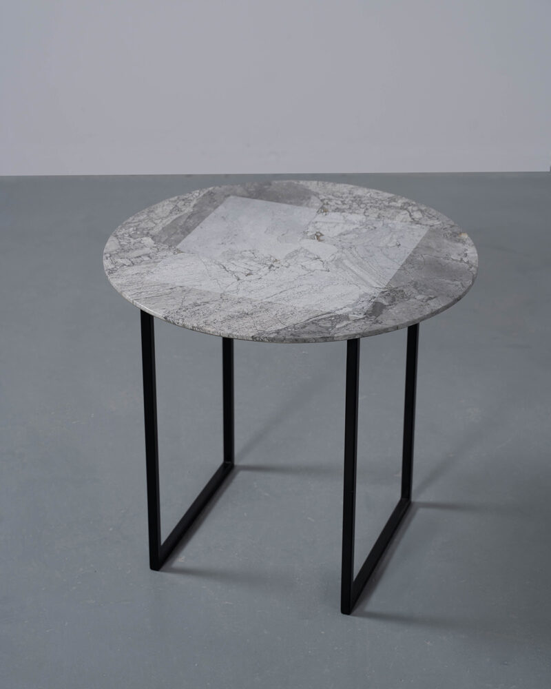 Marble and metal side table, Naledi - Image 8