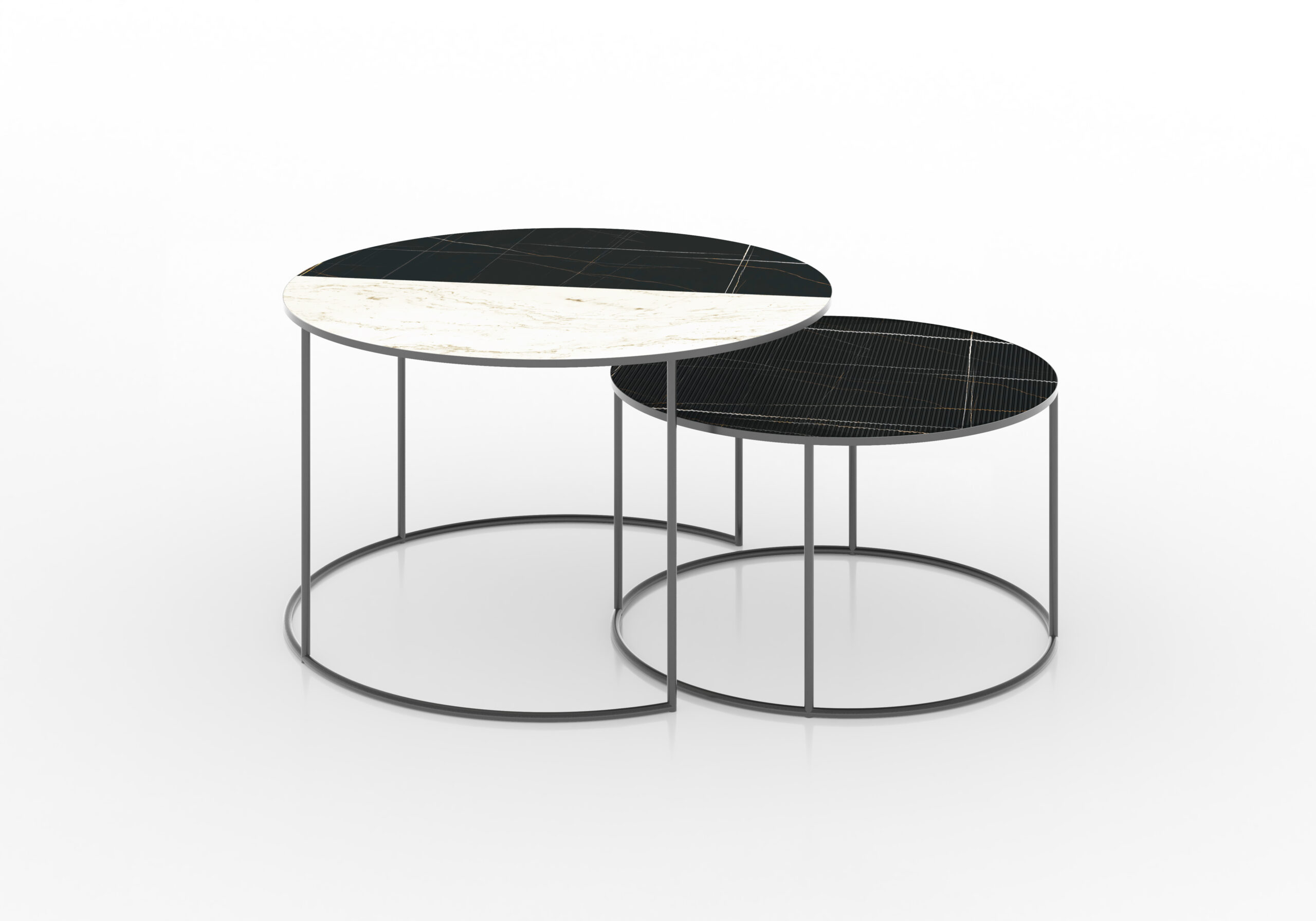 Marble nesting tables, Ginan - Image 4