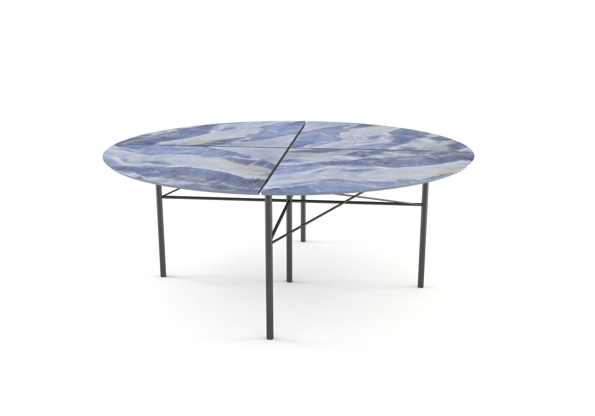 Round marble table for eight diners, Nervia - Image 23