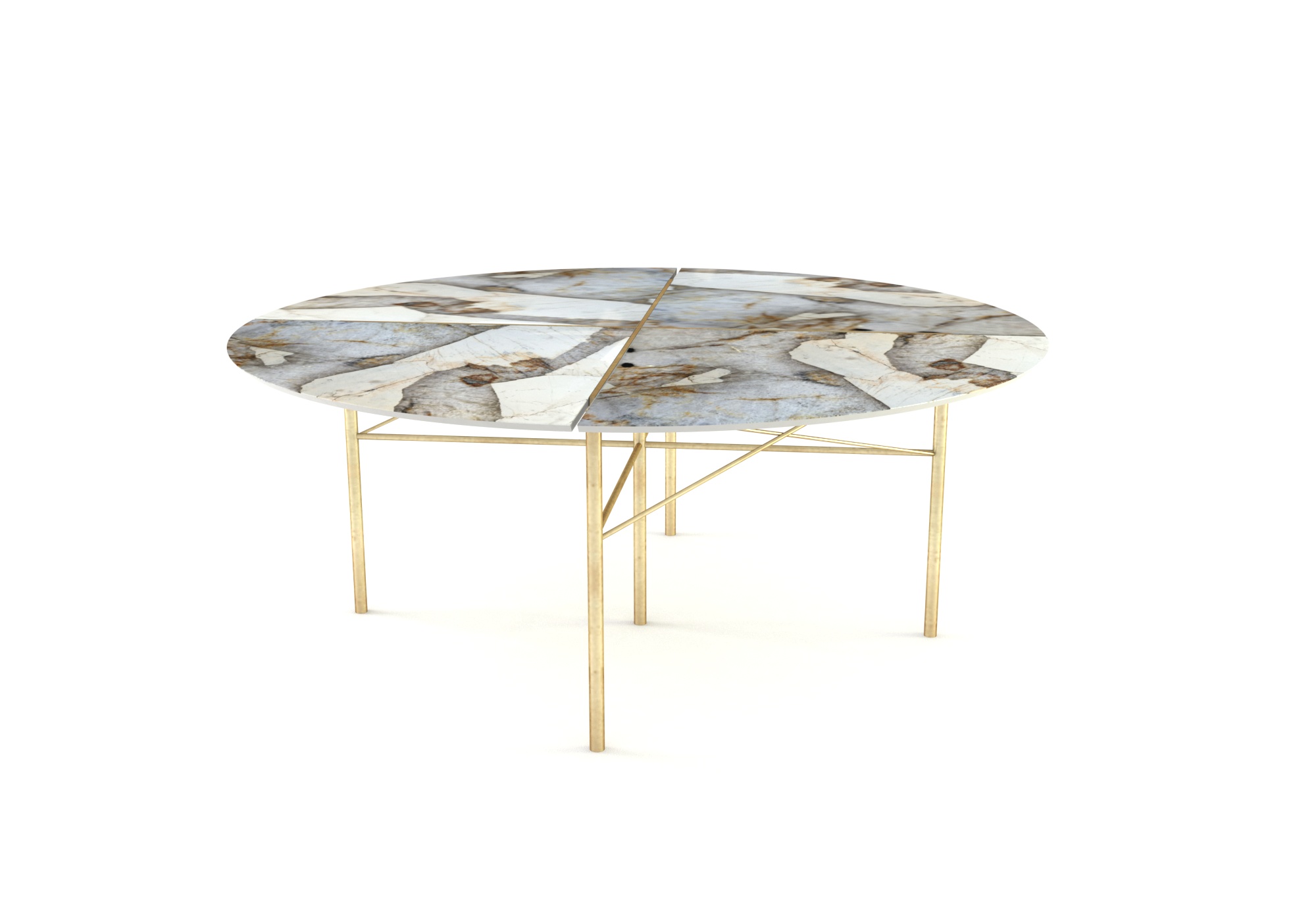Round marble table for eight diners, Nervia - Image 22