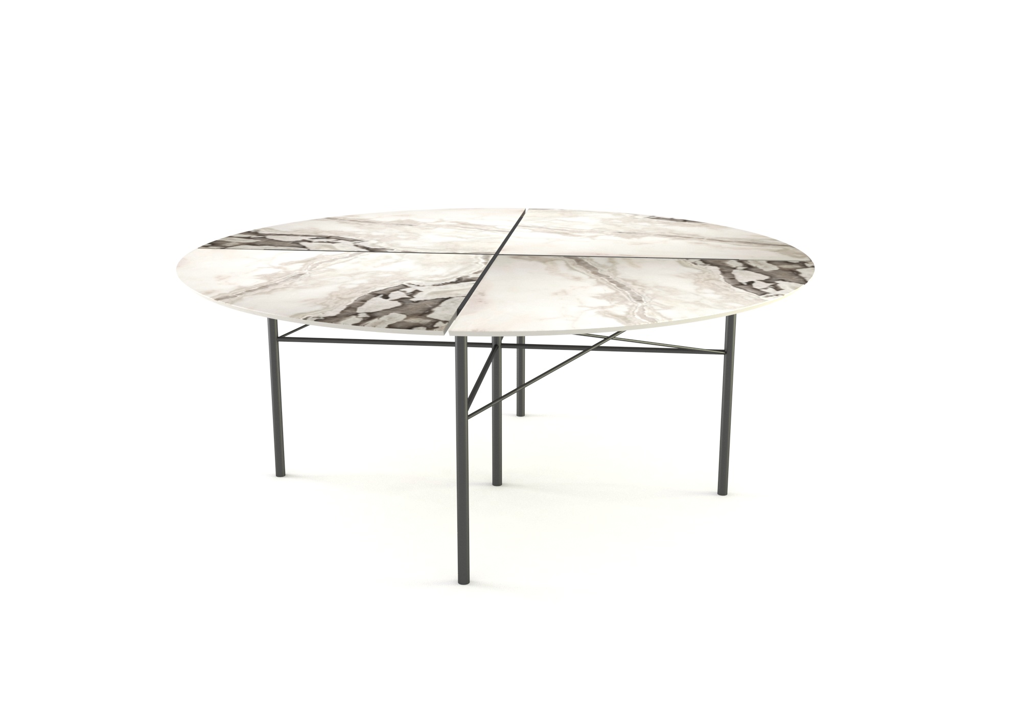 Round marble table for eight diners, Nervia - Image 21