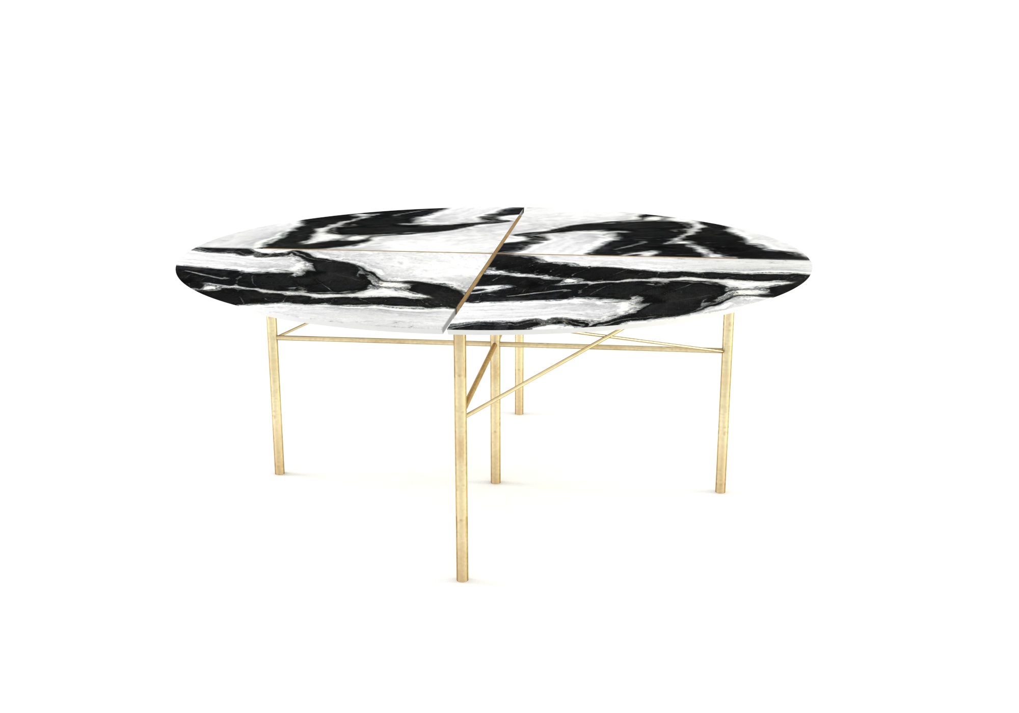 Round marble table for eight diners, Nervia - Image 14