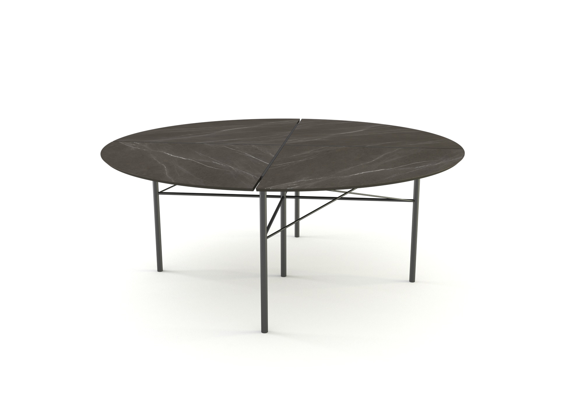 Round marble table for eight diners, Nervia - Image 5