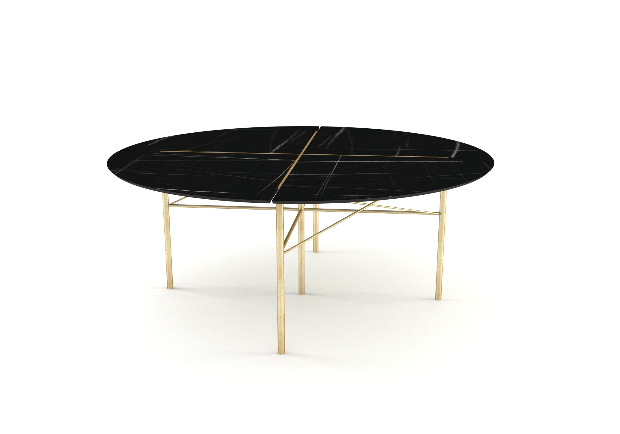 Round marble table for eight diners, Nervia - Image 4