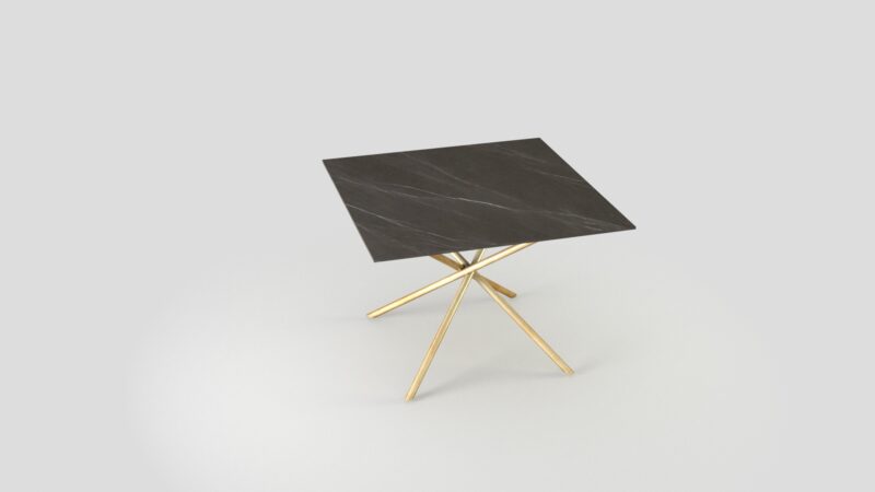 Square marble mosaic table, Propus - Image 13