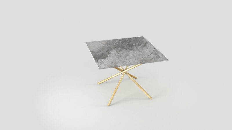 Square marble mosaic table, Propus - Image 12