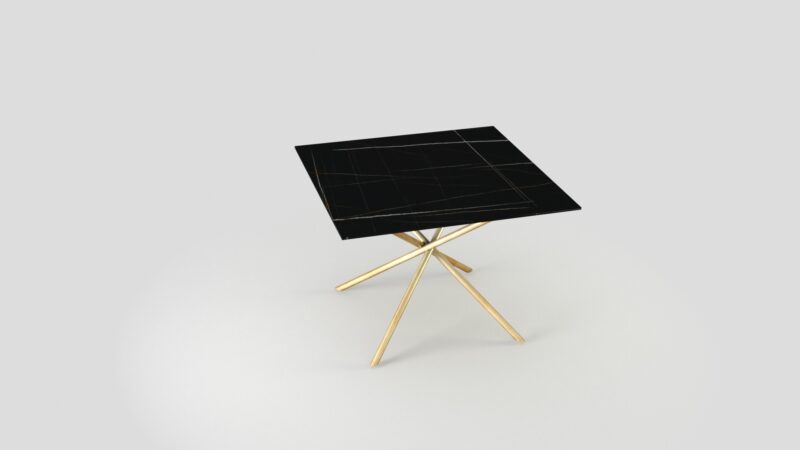Square marble mosaic table, Propus - Image 11