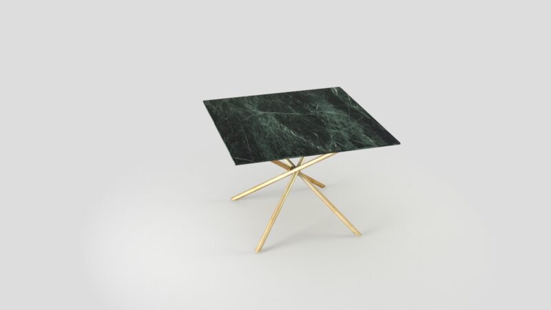 Square marble mosaic table, Propus - Image 10