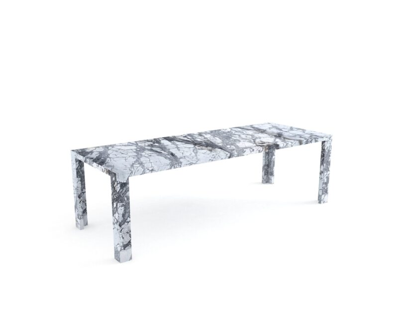 Mesa rectangular de mármol, Hamal
